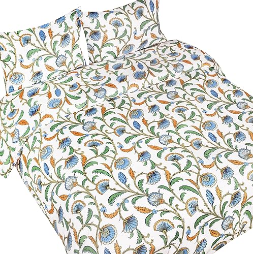 Miniatura 3 de Scientific Sleep Juego de funda de edredón brillante con cierre de cremallera y 8 lazos en las esquinas, microfibra cepillada de 130 GSM, suave,