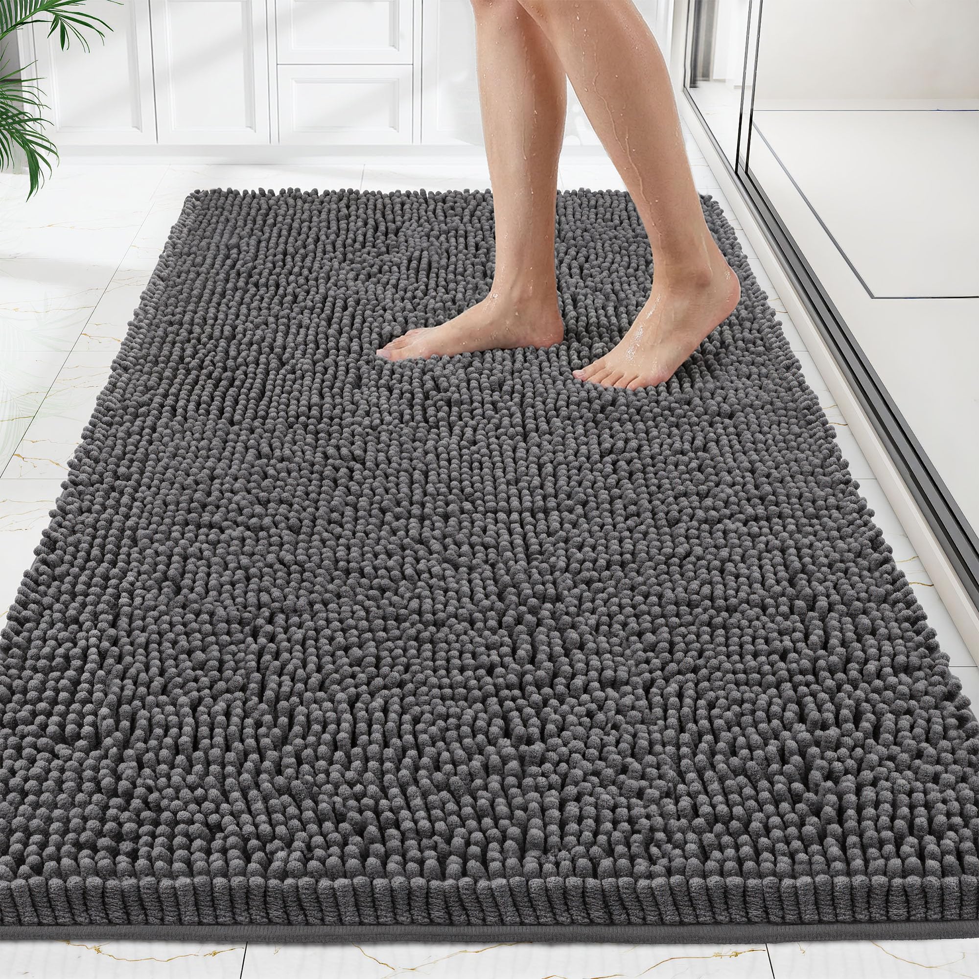 HOMEK Chenille Bath Mat