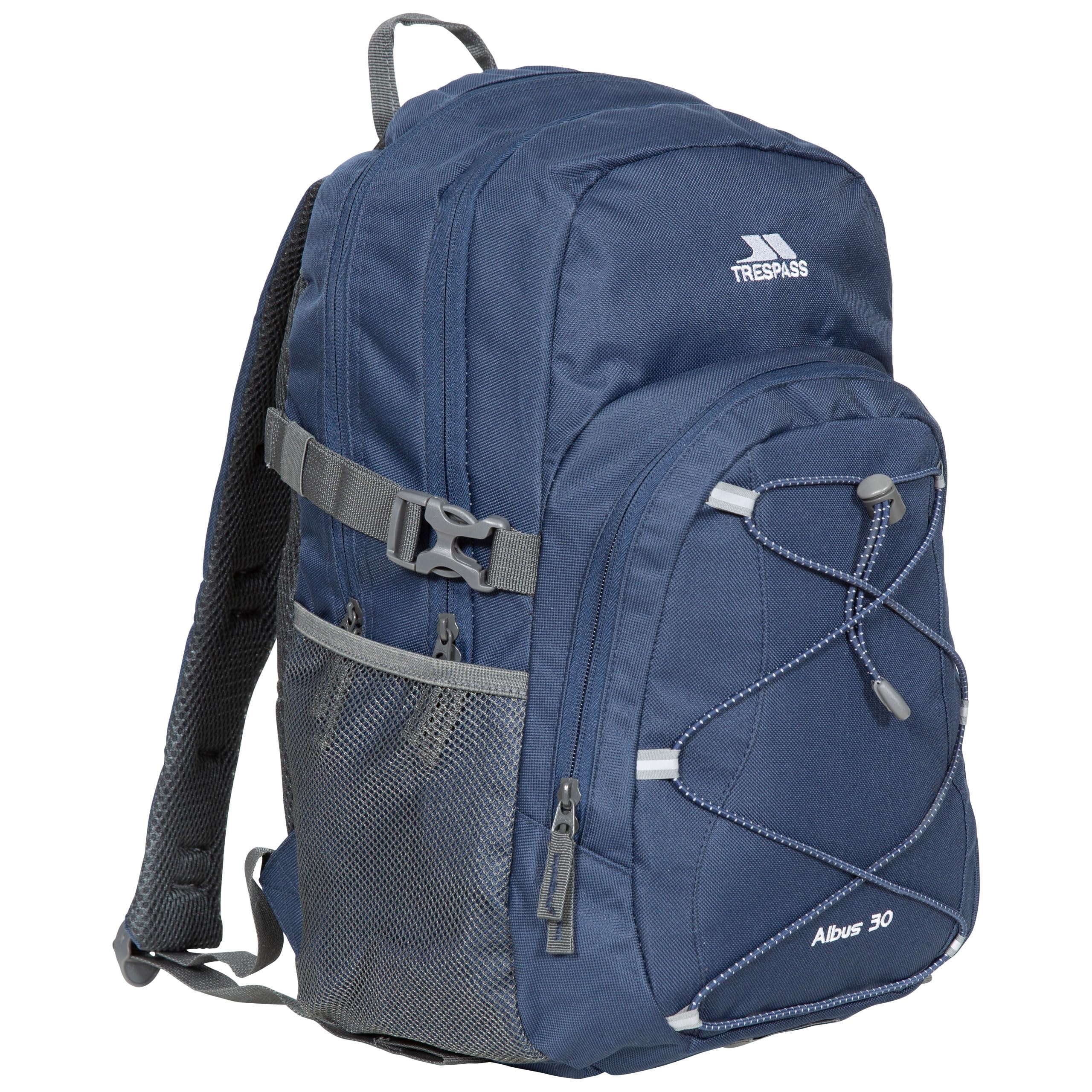 Trespass Unisex Blue 30L Multi Function Backpack Albus