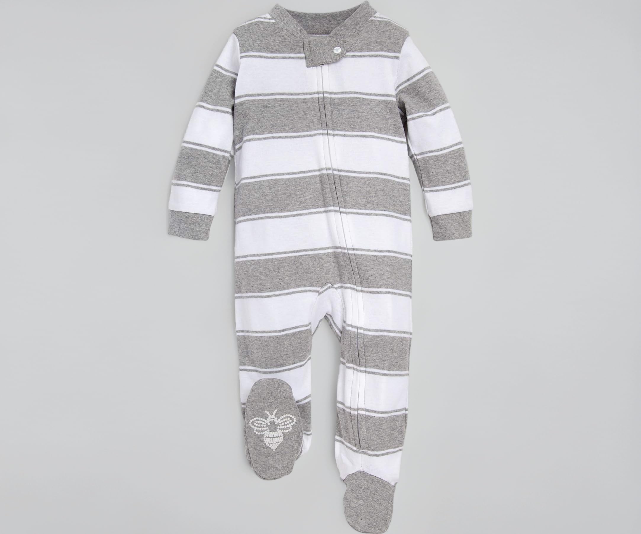 Burt's Bees Baby unisex-baby Sleep & Play, Organic One-piece Romper-jumpsuit Pj, Zip Front Footed Pajama