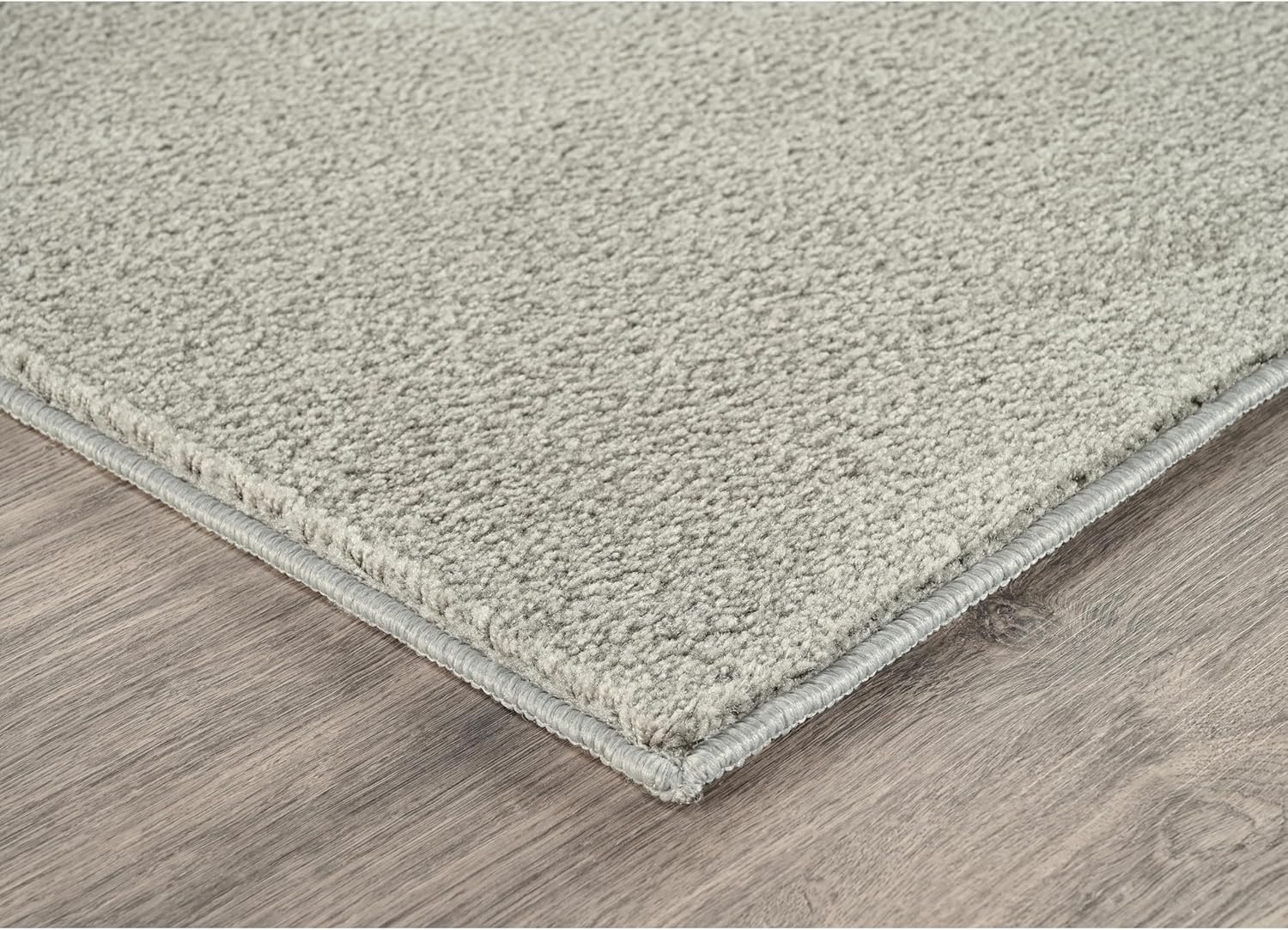 Garland Rug Clayton Plush 5 ft. x 6 ft. Basic Utility Area Rug Gray