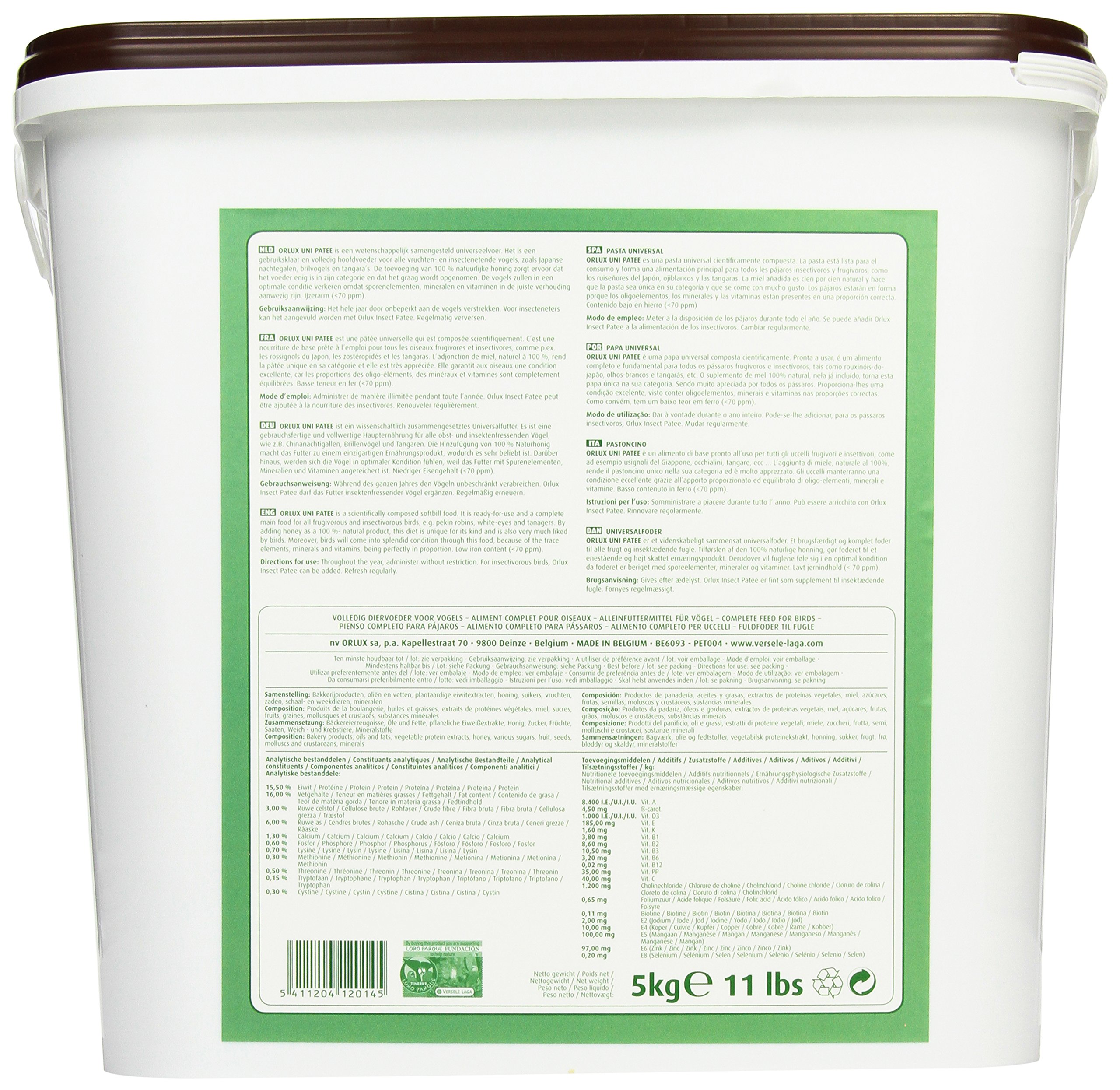Orlux Uni Patee 5 kg, Confezione da 1 (1 x 5 kg)