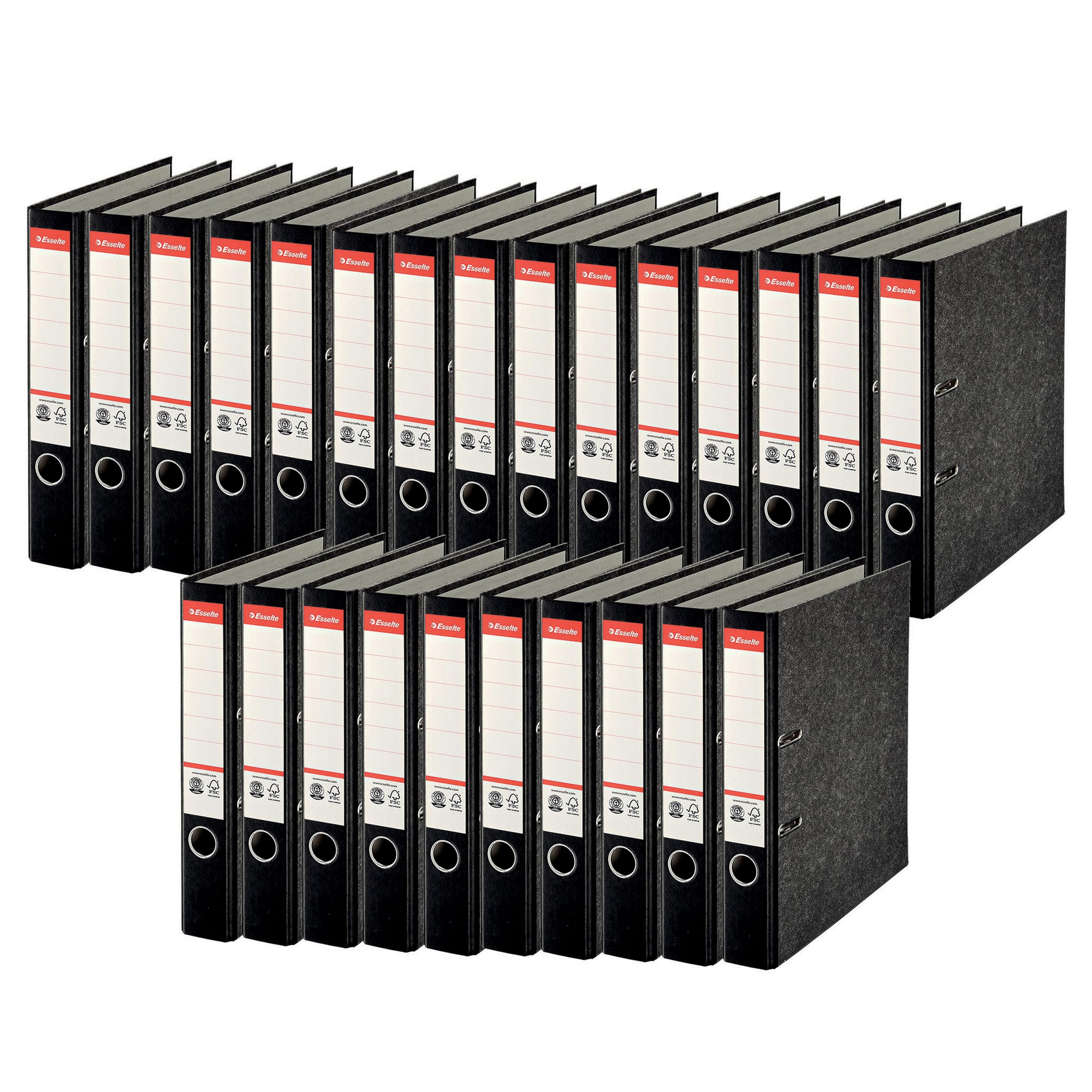 Esselte Segregator standardowy A4, 25 sztuk, 50 mm, wąski, czarny, 56997