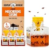 Super Ninja Trappola per Moscerini della Frutta da Interno, 4 Pezzi - 1