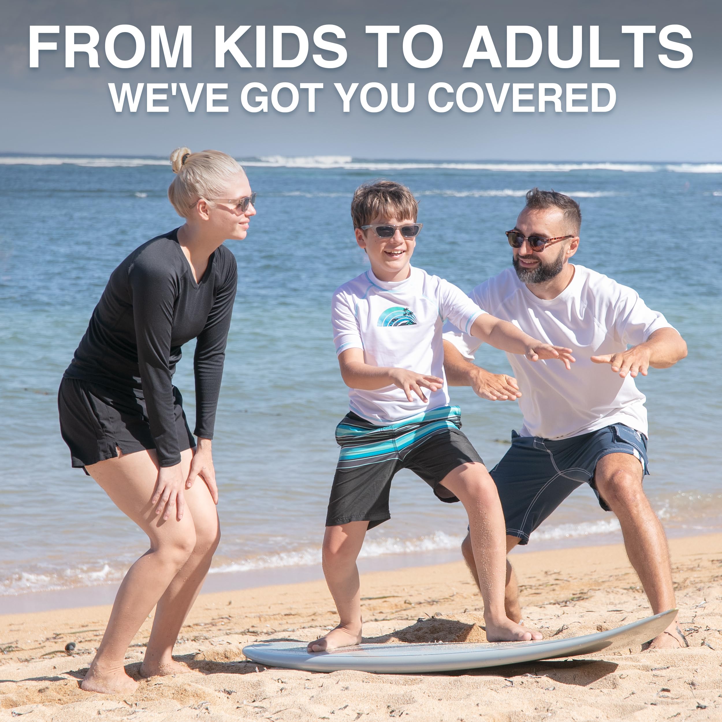 Kanu Surf Haywire UPF 50+ Sun Protective Rashguard Swim Shirt Maglia Rush Guard Bambini e Ragazzi