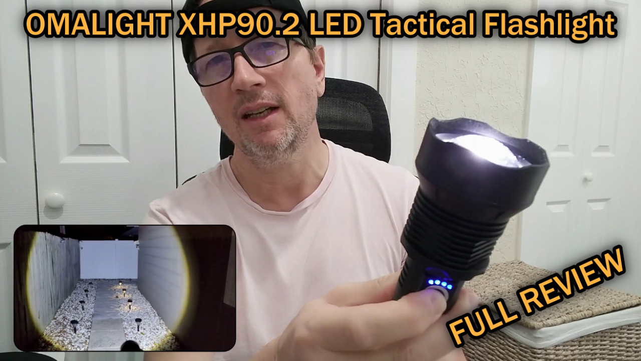 Watch OMALIGHT Rechargeable 150000 High Lumens LED Flashlights on