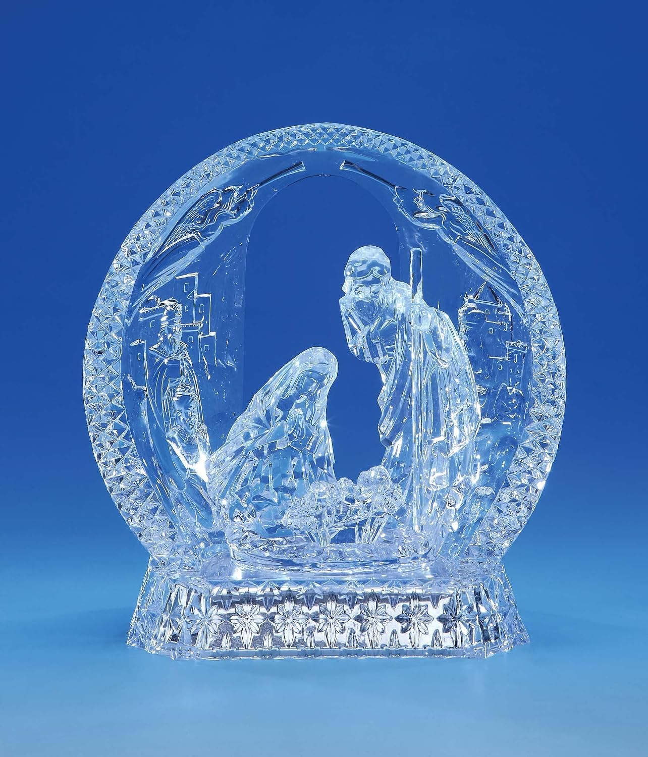 Icy Craft Acrylic Nativity Half-Dome