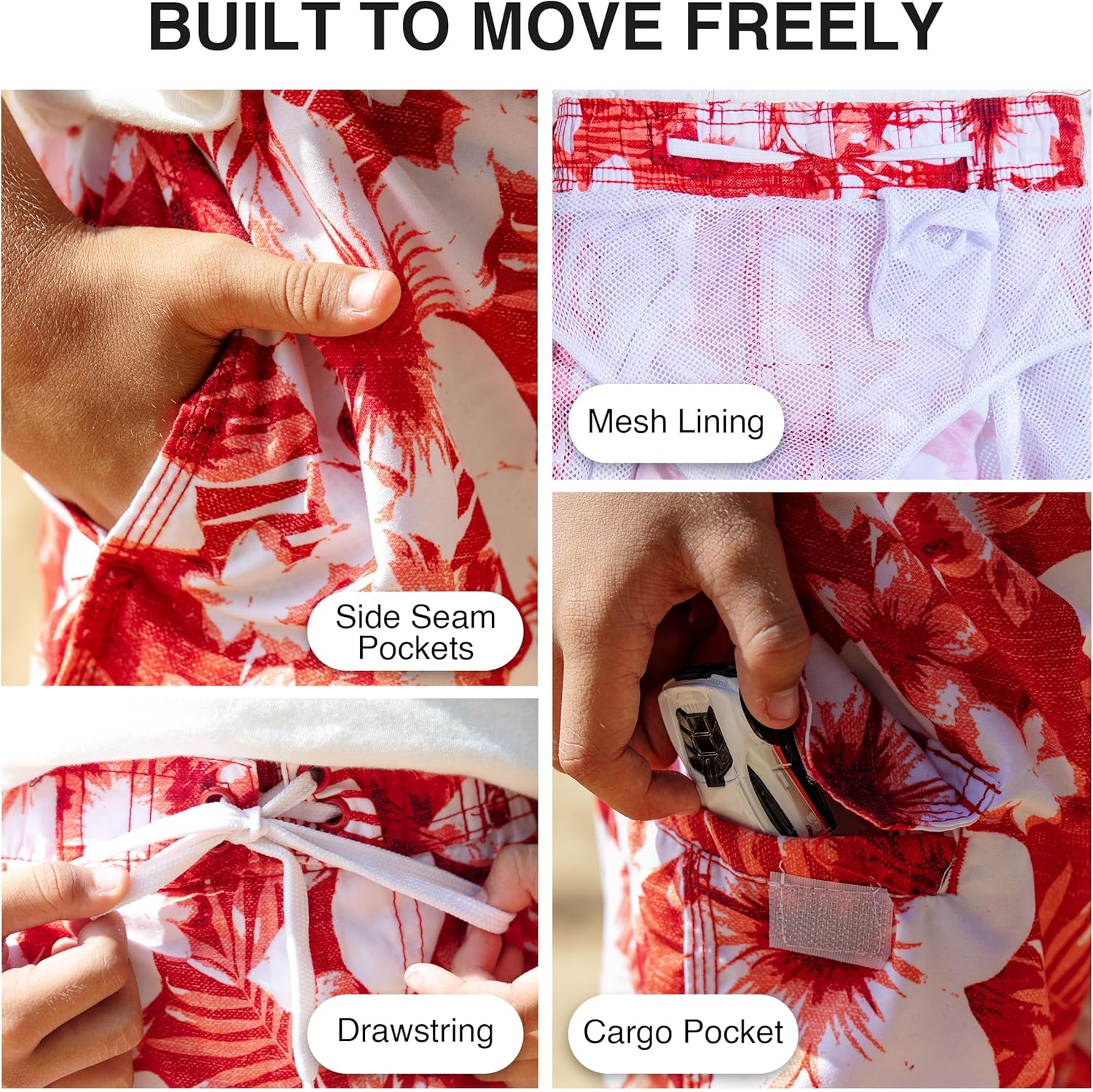 Kanu Surf Boys Line Up Quick Dry UPF 50+ Beach Swim Trunk - Image 3