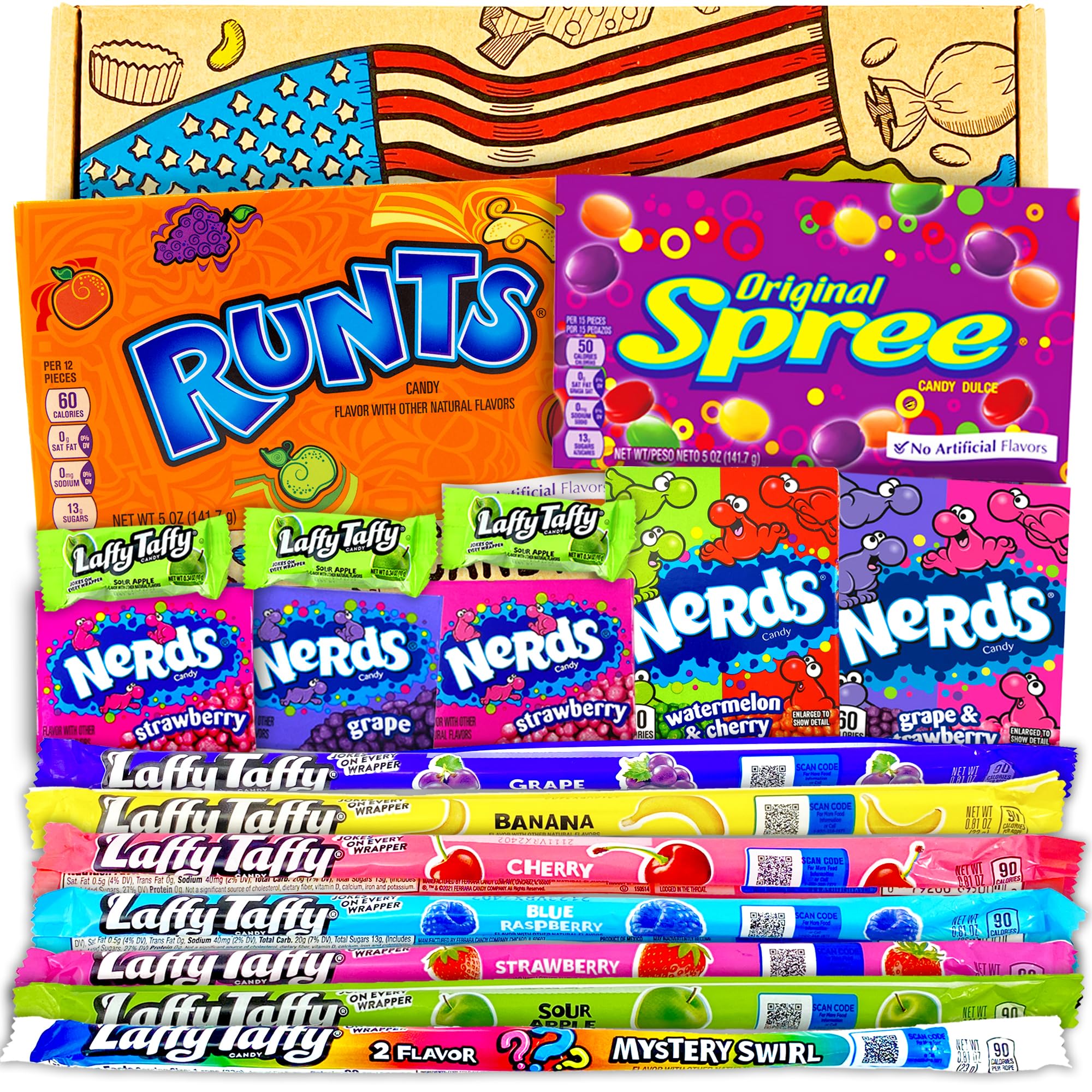 Heavenly Sweets | Scatola regalo di dolci americani | Scatola di dolciumi | Cesto di cioccolato USA | Cesto assortito per compleanno Festa Del Papà Festa della mamma Pasqua