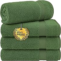 Vista 50 de Cotton Paradise Tapetes de baño antideslizantes 100% algodón para baño, 17 x 24 pulgadas, suaves, absorbentes, de secado rápido, lavables a máquina