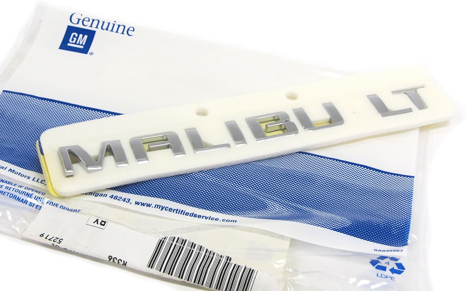 Car & Truck Parts Chevy Malibu Trunk Lid Door Letter Emblem Logo Badge