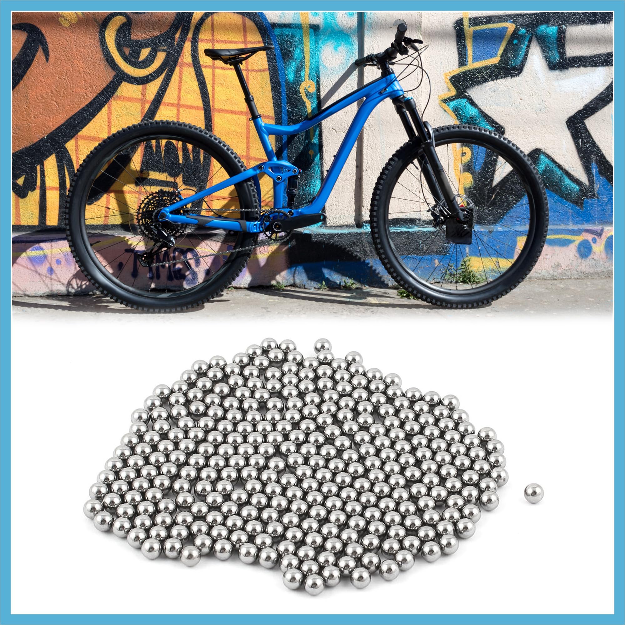 270 pezzi 5.5 mm Sfere in Acciaio Inossidabile per Ruota Bicicletta Sostituzione Prodotto Durevole