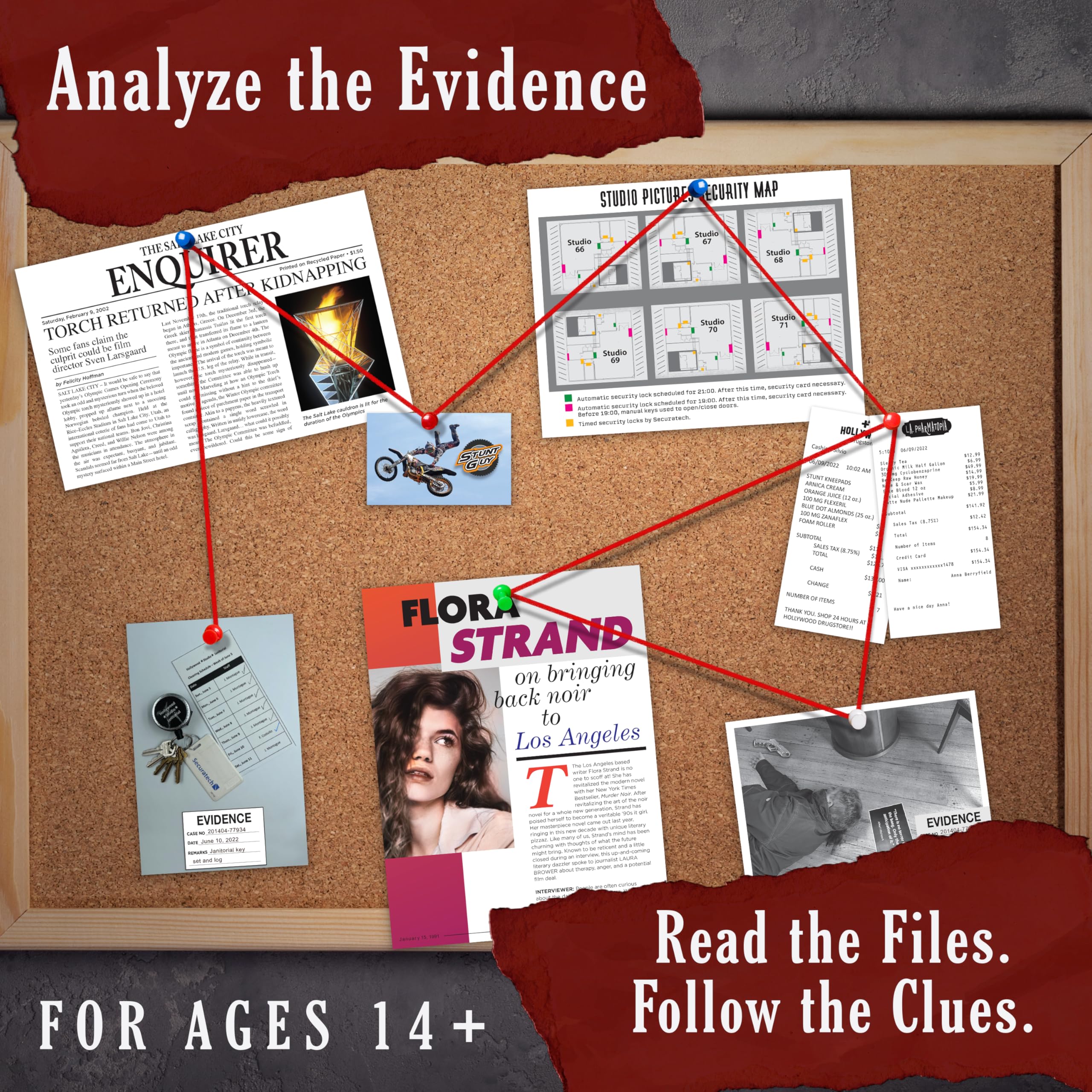 Murder Mystery Party - Archivo De Caso: Murder Noir, Juego De Detectives Para 1 O Más Jugadores A Partir De 14 Años, Resuelve Un Asesinato Con Evidencias Realistas