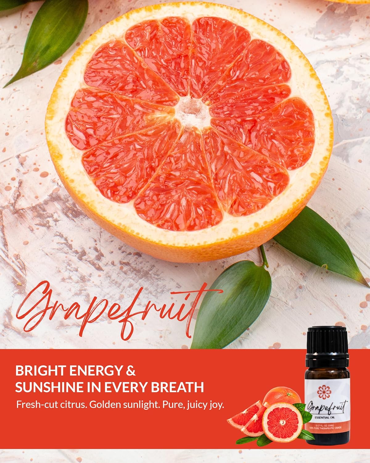 Essence Pearl Travel Case | Grapefruit Essential Oil | Aromatherapy Nasal Diffuser & Essential Oil Carrying Case | Uplifting Citrus Scent | Travel-Friendly Kit | White Pod