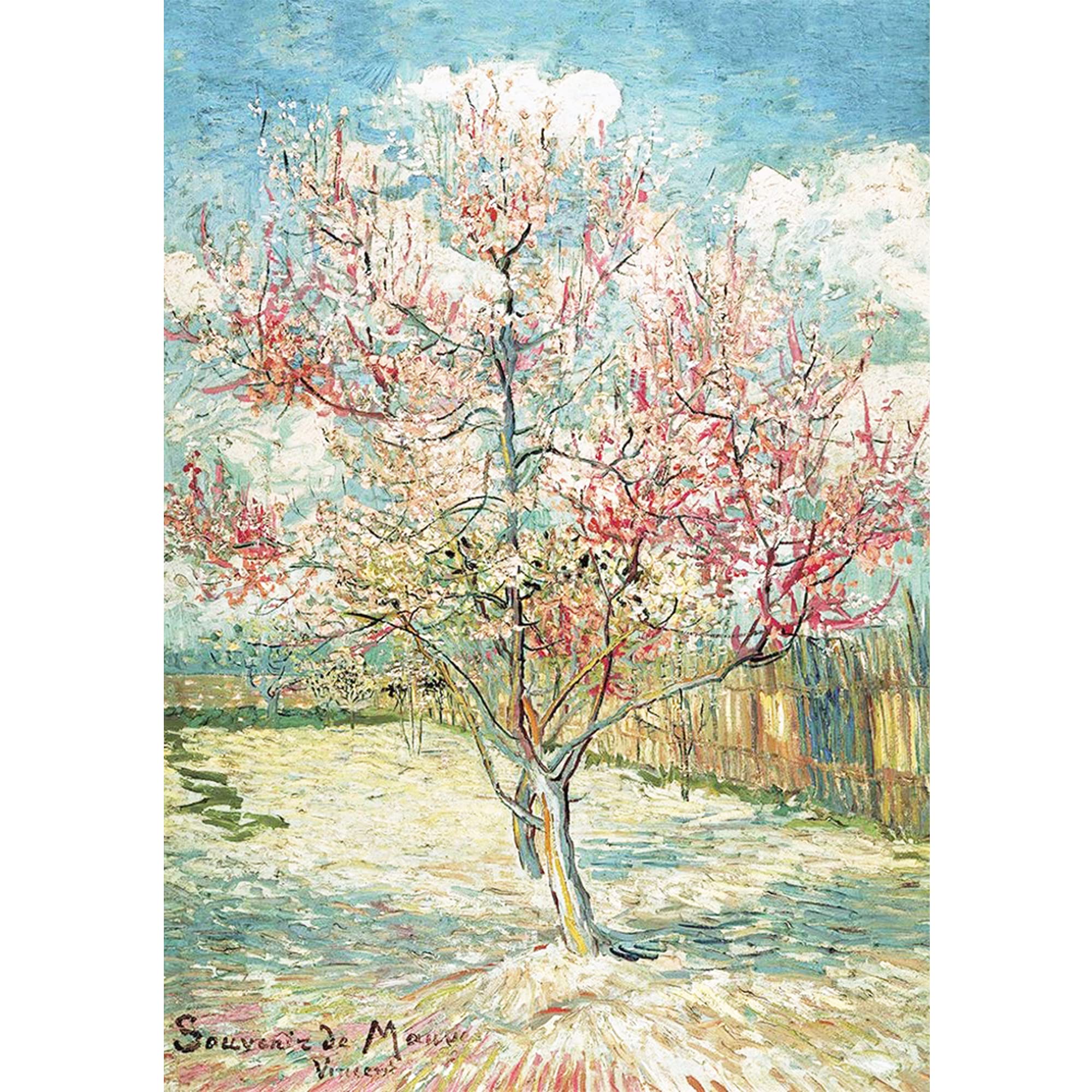 MISITU ジグソーパズル 2000ピース パズル フィンセント・ファン・ゴッホ「花咲く桃の木」 風景 アート 絵画 名画 花 木 植物 プレゼント 誕生日 クリスマス おしゃれ インテリア (70 x 100 cm)