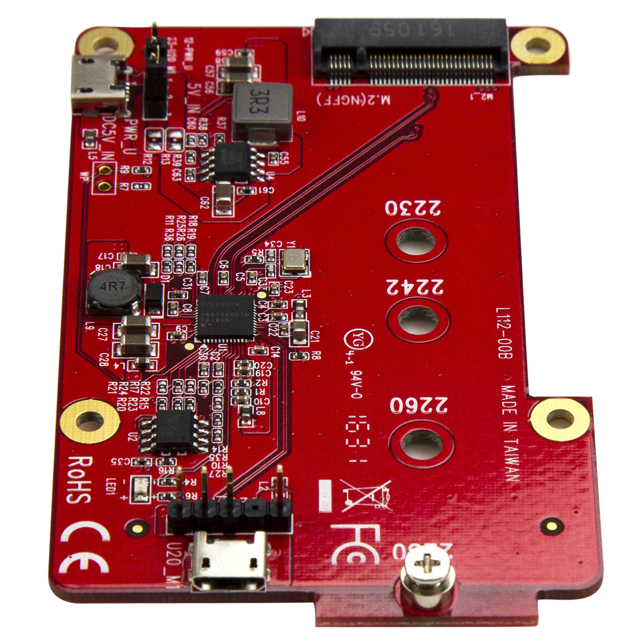 StarTech.com M.2 SATA USB Konverter NGFF SSD Adapter rot
