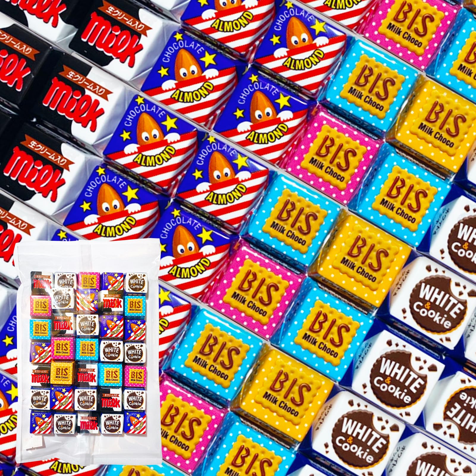 Amazon.co.jp: チロルチョコ バラエティ シェアパック 50個セット 大