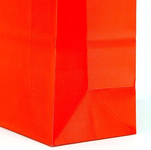 Miniatura 9 de LFCXHTY Bolsas de regalo rojas pequeñas de papel kraft con asas para compras, bodas, baby shower, fiestas de cumpleaños, envoltura de regalos, 30