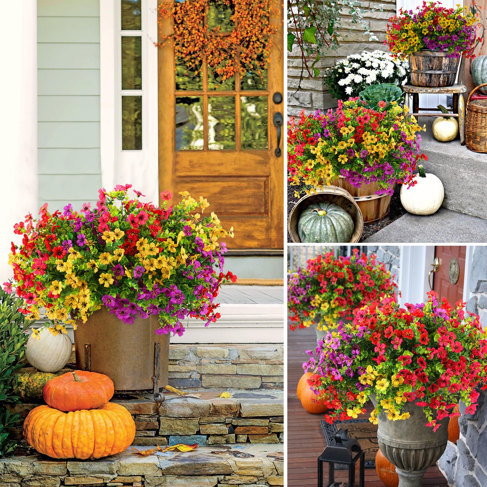 Amazon.com: Rowfad 36 Bundles Artificial Flowers Outdoors UV