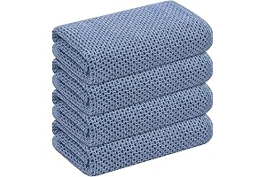 Navy Blue Kitchen Towels: Absorbent, Quick-Drying Dish Towels