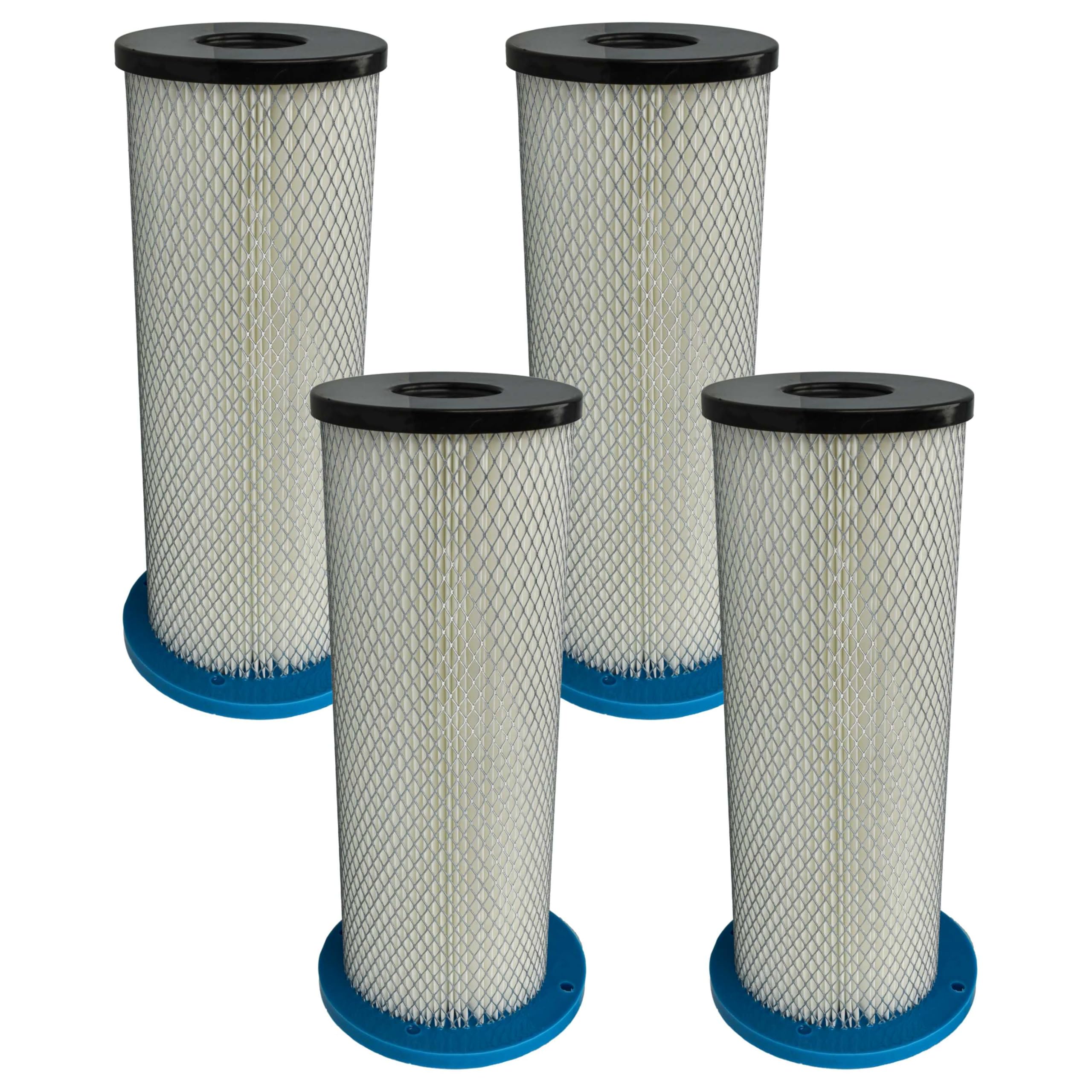 vhbw 4x Filtro reemplaza Pullman ASR972901HD009, 200700070, 20070070A para aspiradora - filtro Hepa azul blanco