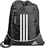 Mochila de cordón adidas Alliance para deportes, bolso pequeño de gimnasio, negro/talla única 1