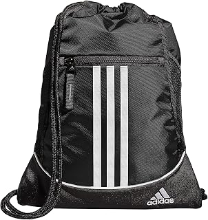 adidas Alliance Sackpack Drawstring Backpack - 12L Small Gym Bag for Sports, Travel & Fitness