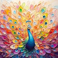 Vista 1 de Rompecabezas difíciles para adultos de 1000 piezas: rompecabezas de ilustraciones de pavo real, rompecabezas difícil desafiante e imposible