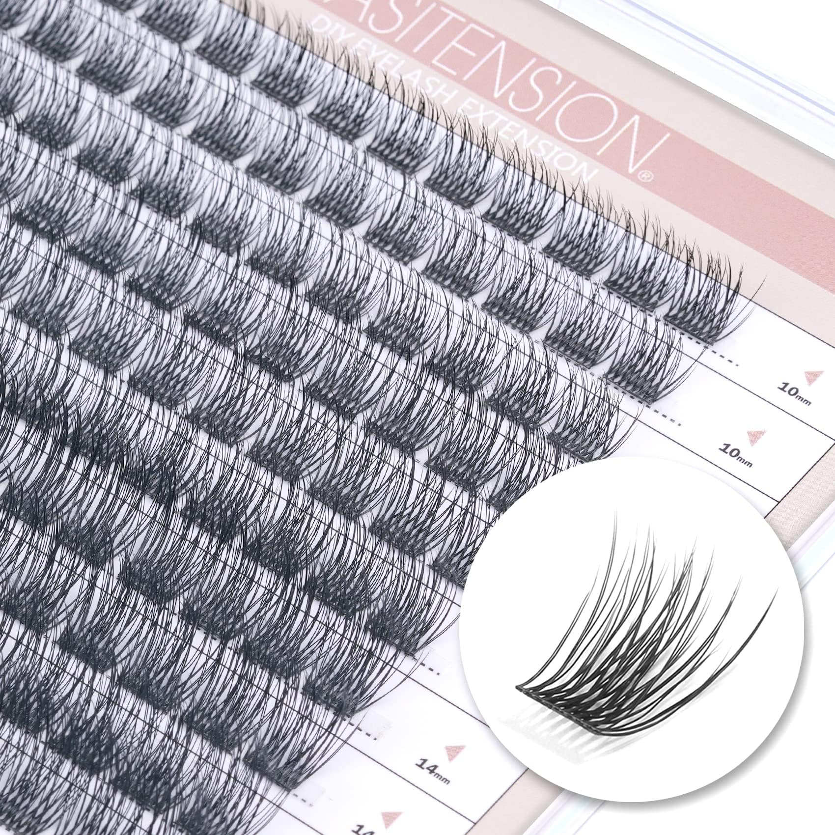 120 Clusters DIY Eyelash Extension Lash Clusters False Eyelash 3D Effect Individual Natural Lashes Set at Home Eyelash Extension Kit Lashes Pack Volume Mixed(120 PCS Cross, MIX)