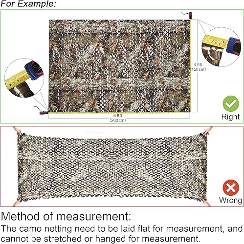 Miniatura 9 de HYOUT Red de camuflaje Red de camuflaje rollo a granel persianas de caza para sombrilla, camping, tiro, decoración de fiesta temática