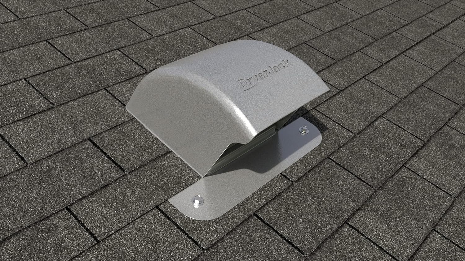 InOvate DryerJack Low Profile Roof Vent with Roof Neck (Mill Finish)