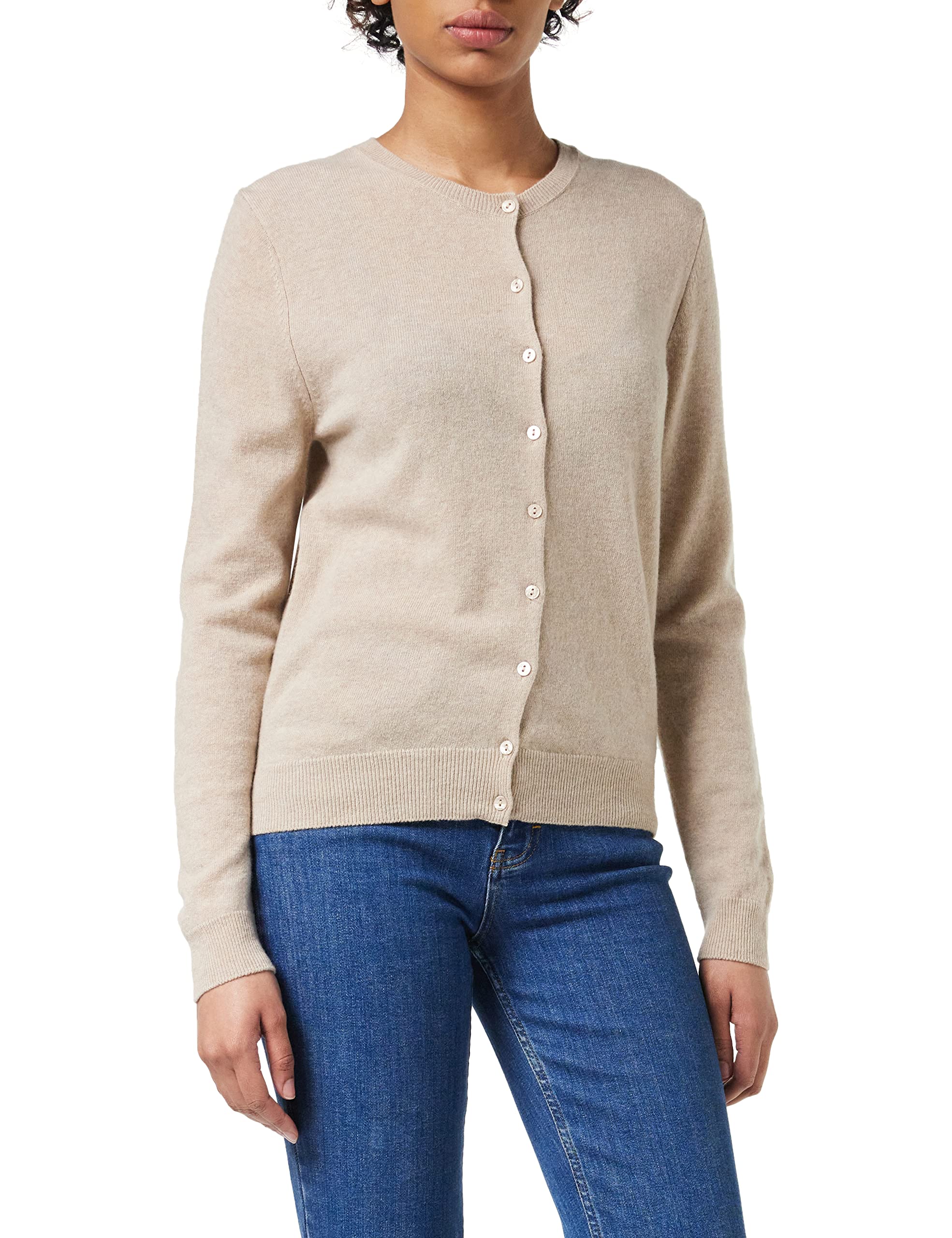 United Colors of Benetton Women's Korean Jersey M/L 1002d5485 Cardigan Sweater, Beige 562, M
