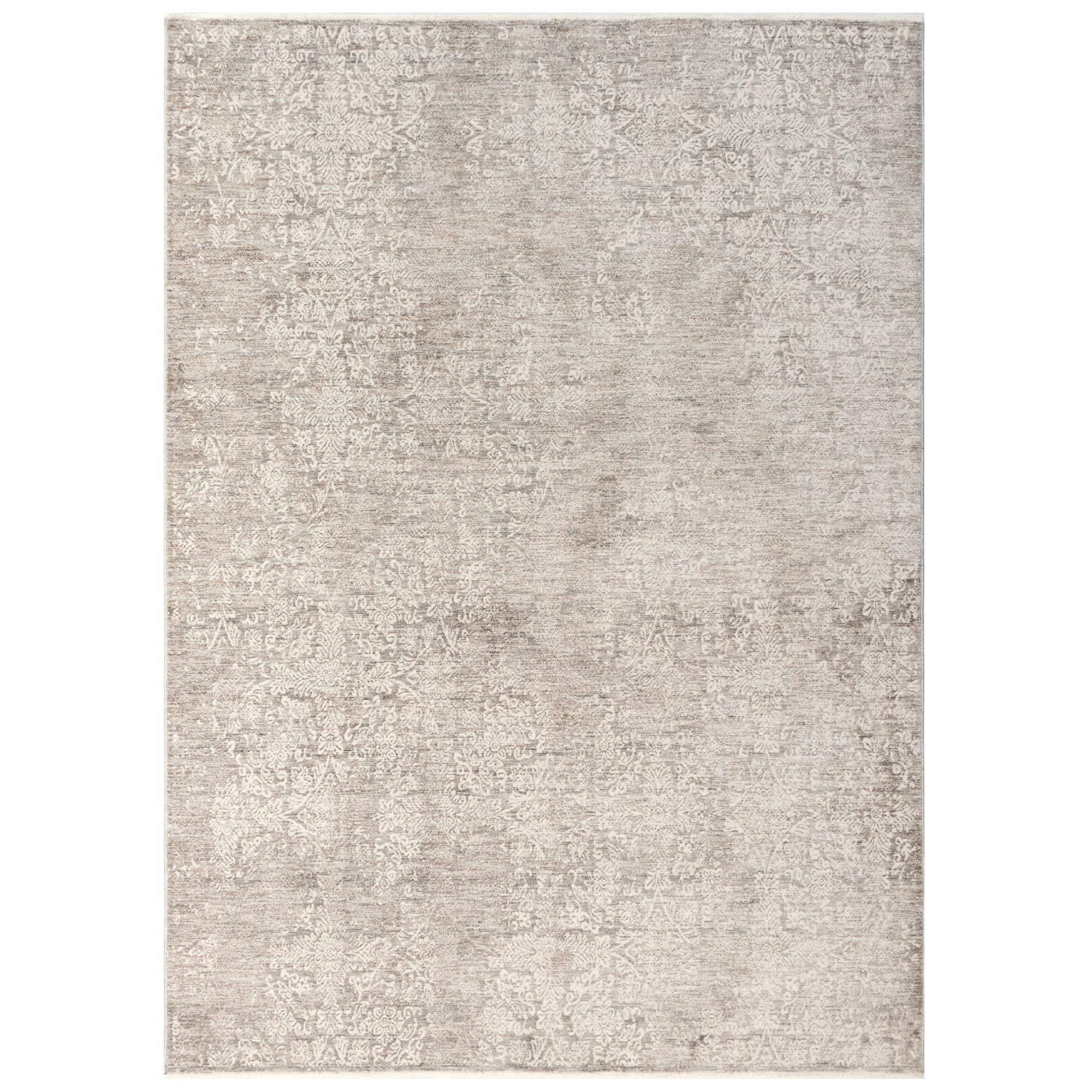 Liora ManneLotus Damask Indoor Rug Taupe 5'x7'4"