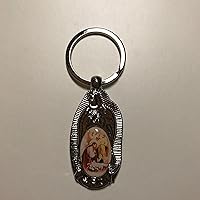 Vista 4 de Llavero de fiesta para primera comunión para niño RECUERDOS DE BAUTIZO Primera Comunión