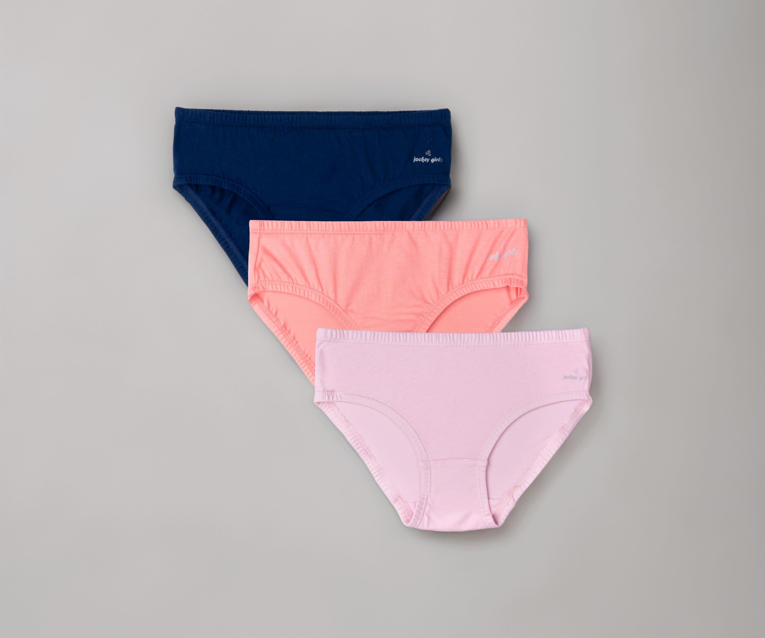 Jockey SG01 Girls Super Combed Cotton Panty (Pack of 3)