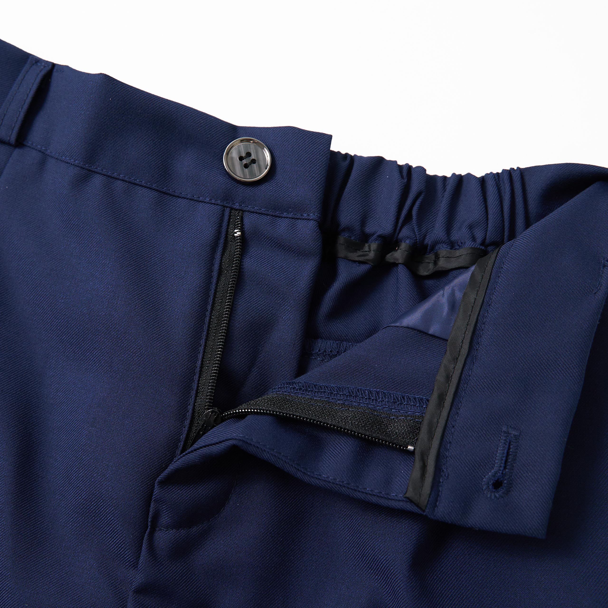 LOLANTA Pantalons School Garçons, Pantalons Habillés Cérémonies Enfants, Tenue Formelle pour École Uniforme et Fêtes, Coupe Robustes à Taille Adjustable, Marine, 12-13 Ans