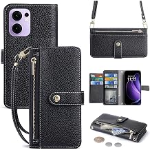 Compatible OPPO Reno 11A Case, Notebook-type, Japanese Version, Shoulder Strong Multi-Card Storage, Stand Function, Oppolino 11A, Wallet Type Case, Shoulder Hanging, Cross-body, Wrist, Hanging