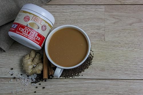 Miniatura 10 de ChaiMati - Jengibre Chai Latte - Premezcla de té instantánea en polvo, tarro de 2 libras - Hace 100 tazas - Caliente o helado, muy baja cafeína,