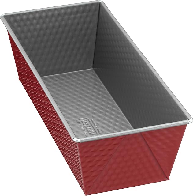 Kaiser Classic Plus forma do pieczenia 25 cm, forma do ciasta królewskiego z powłoką zapobiegającą przywieraniu, forma do ciasta, chleba, równomierne brązowienie, czerwona