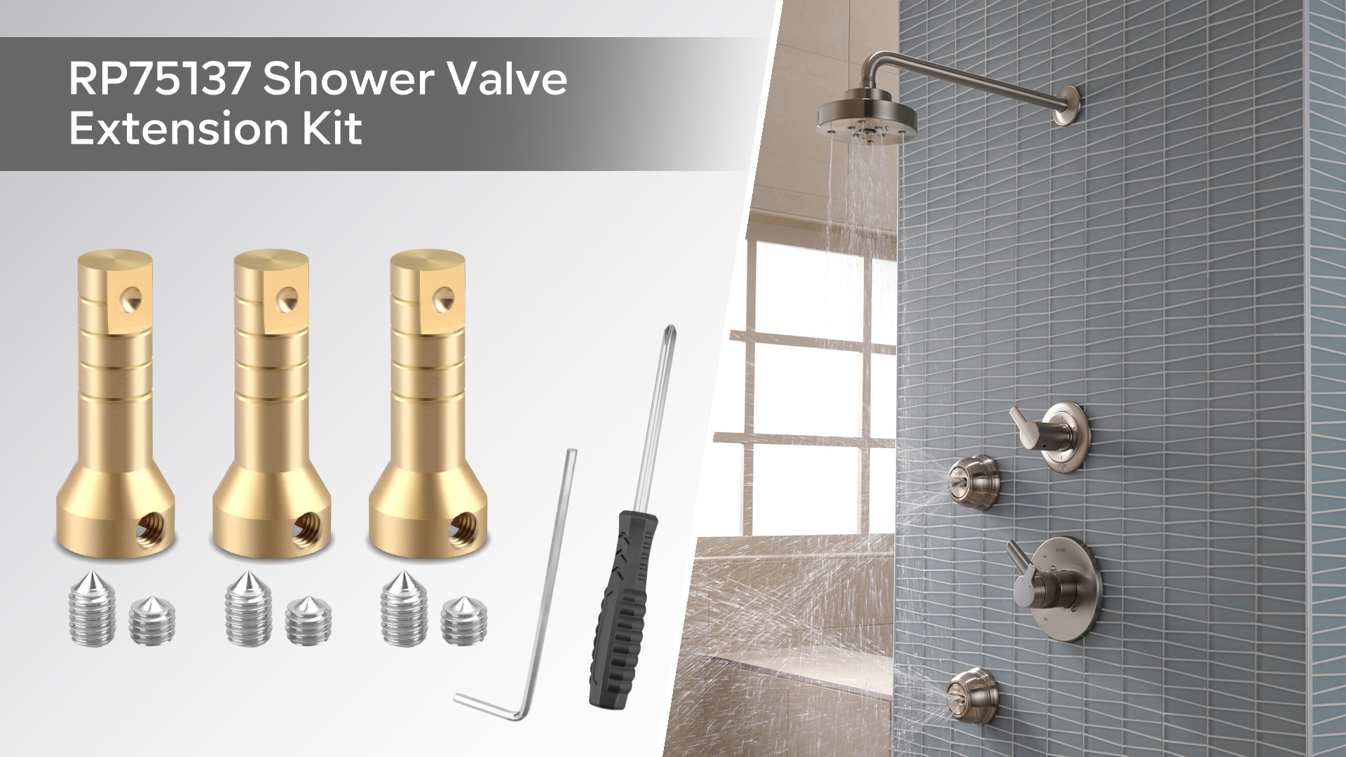 Gerber Kit De Ajuste De Válvula Desviadora De Ducha De Fontanería Vaughn