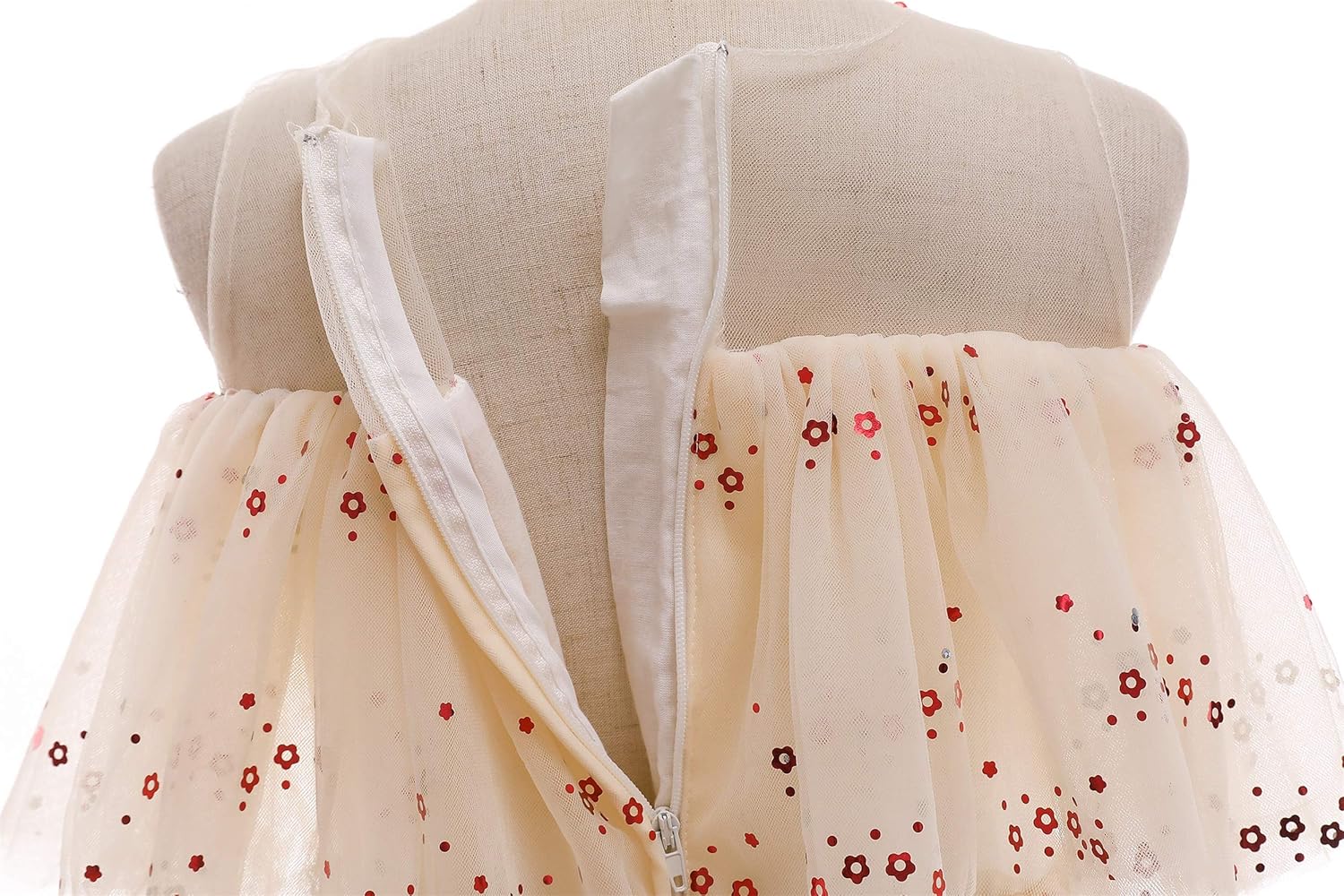 Weileenice Flower Girl Tulle Dress Off Shoulder Princess Wedding Holiday Kids Pageant Party Dresses - Image 6