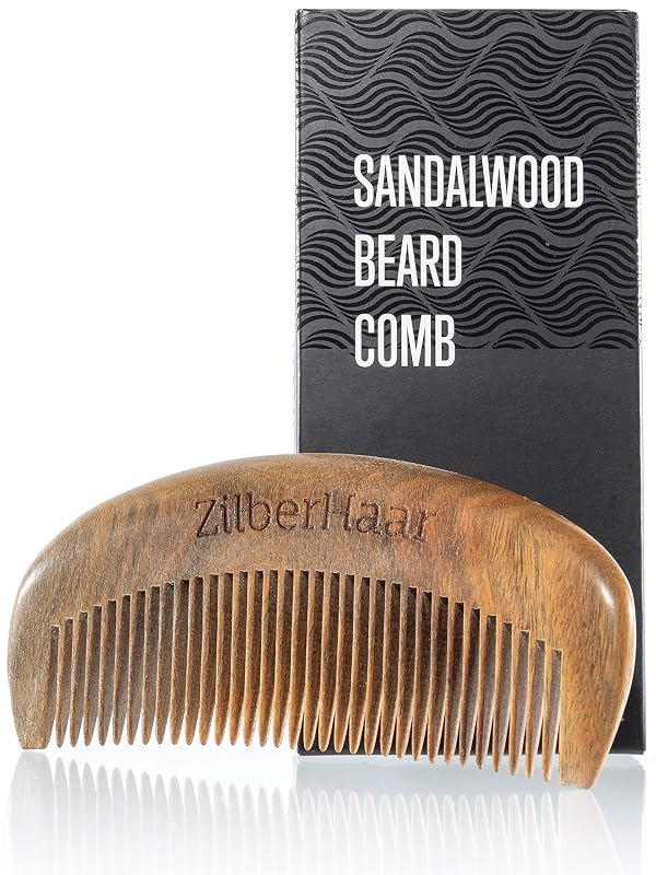 Pente para barba ZilberHaar em sândalo verde, feito à mão