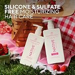 Native Shampooing Hydratant, Sans Silicone et Sans Sulfates, Rêve de Fraise, 487 mL
