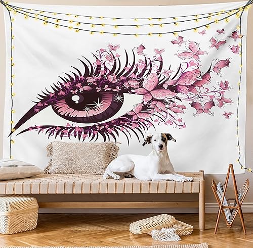 Miniatura 276 de Ambesonne Tapiz gótico, patio con hiedra encantada en la puerta antigua al bosque, colgante de pared ancho para dormitorio, sala de estar, 2-Verde