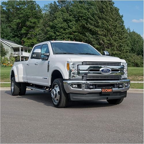 Miniatura 9 de CURT 31078 - Enganche receptor delantero de 2 pulgadas, Ford F-250, F-350, F-450 Super Duty, REVESTIMIENTO DE POLVO NEGRO BRILLANTE