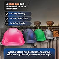 Vista 7 de Casco de seguridad con diseño de fibra de carbono y ala completa Pyramex, ajustable, tienda Acerpal