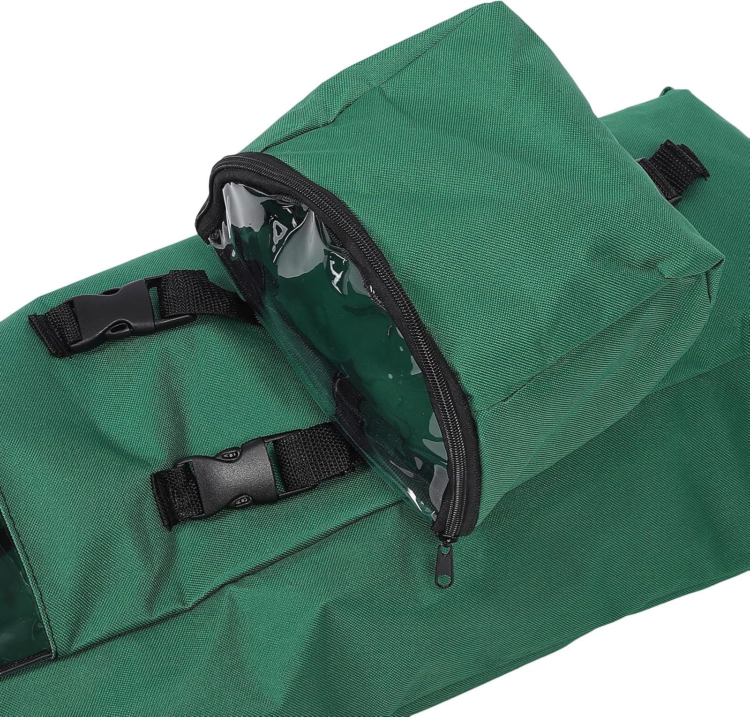 Xmas Wrapping Paper Organizer Green Oxford Cloth Storage Bag