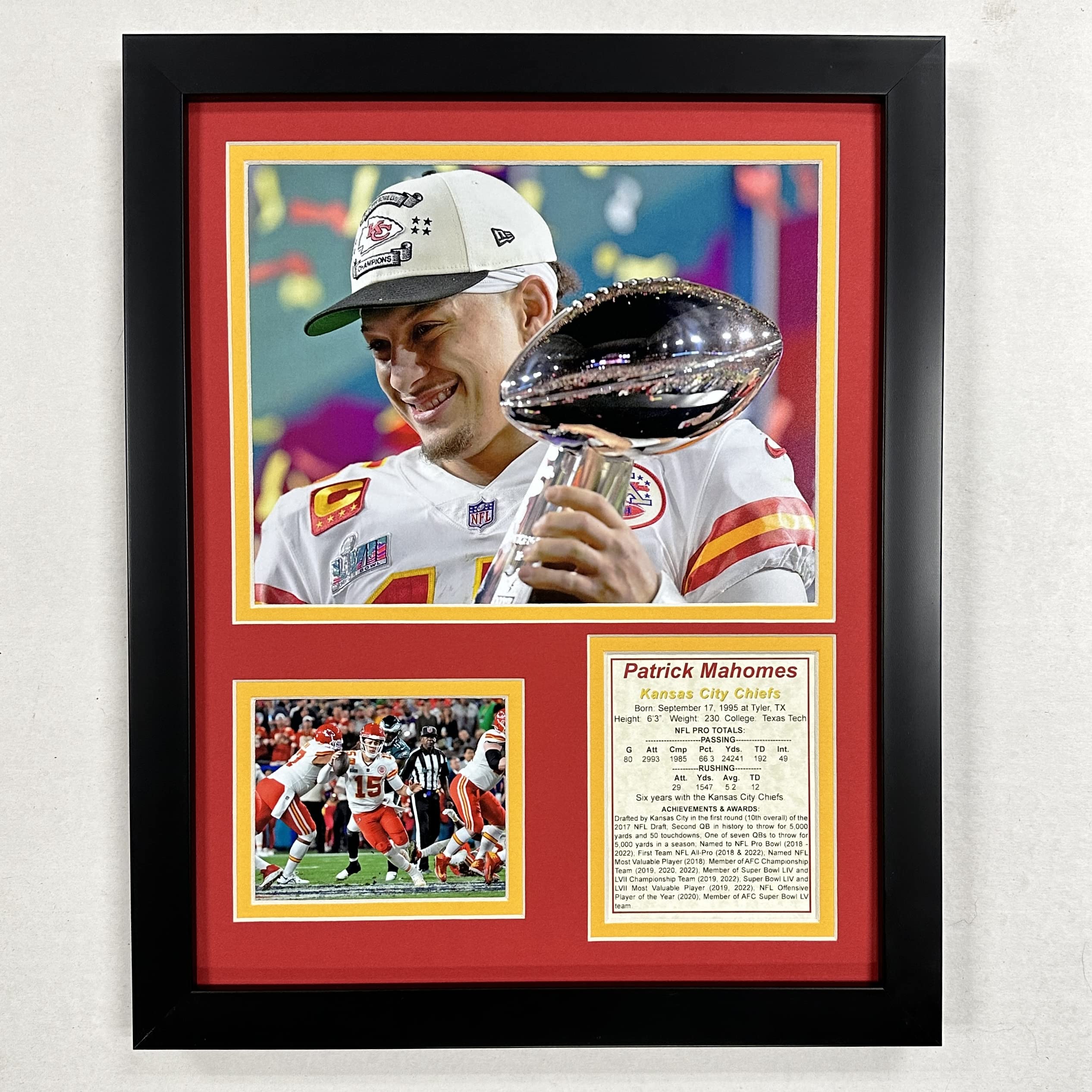 Cadre photo Kansas City Chiefs cadeau idéal fan football américain 2022