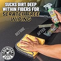 Vista 11 de Chemical Guys Toallas de Microfibra Premium de Grado Profesional para Automóviles, Dorado, 16" x 16", Paños de Detallado de Autos Ultra Suaves y Sin