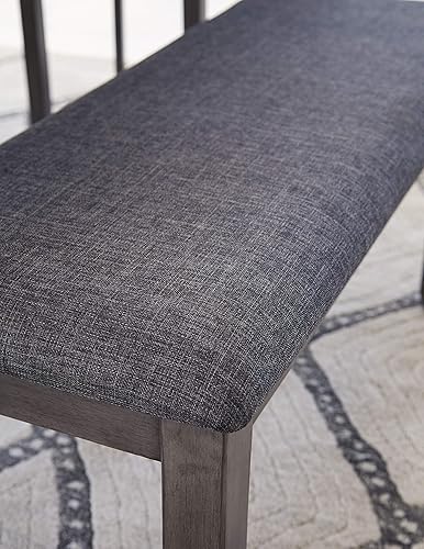 Miniatura 8 de Signature Design by Ashley Bridson - Juego de comedor de 6 piezas, incluye mesa de comedor rectangular, 4 sillas con espalda cruzada y banco,